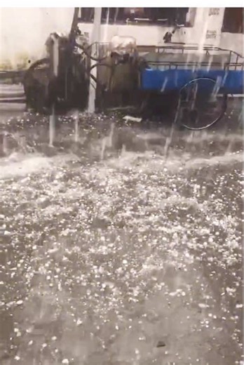Severe Hail Storm Captured in Scary Moments
