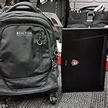 Kenneth Cole REACTION 17" Polyester Dual Compartment 4-Wheel Laptop Backpack, Black