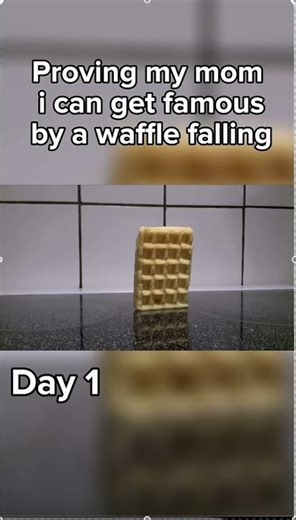 Day 1 of a waffle falling