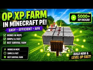 5000+ XP Per Hour In MCPE! 🤯 | Unlimited XP!
