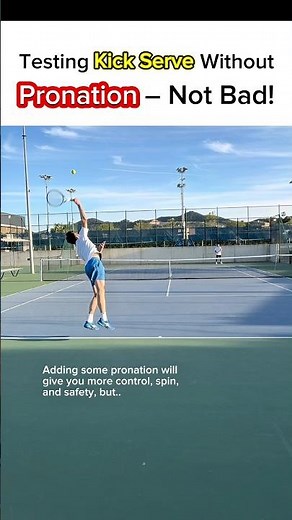 Tennis Kick Serve – Slow Motion (No Pronation?? Still Works!) #tennis #tennisserve #kickserve