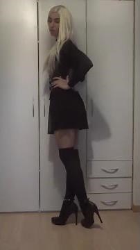 Crossdresser Sexy Goth Outfit #8