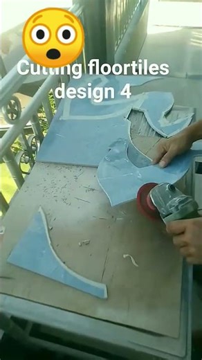 HOW TO MAKE Tiles design by cutting tiles#shorts