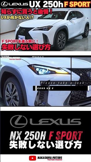 LEXUS UX250h F SPORT中古で選ぶ時の注意点をプロが解説！#レクサスUX #UX250h #ux300h