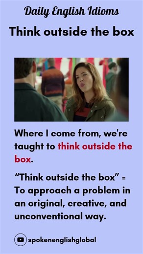Unlock Creativity: What “Think Outside the Box” Really Means #englishexpressions #funny