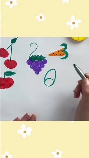 Малювання з цифр «Фрукти,овочі та ягоди»🍓 2 частина