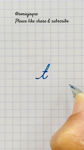 How to Write Lowercase Cursive “t” | Cursive Alphabet Tutorial