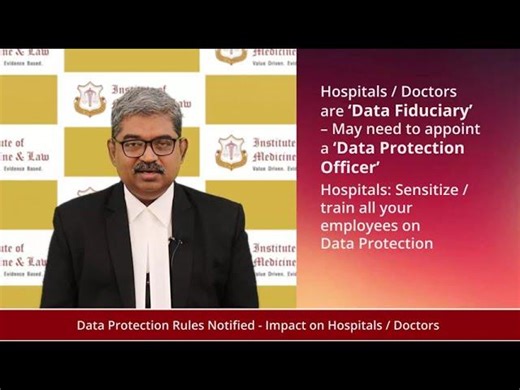 MedLegal Advisory | Rules for Medical Professionals under the Digital Personal Data Protection Act | Adv. Sunder Rajan