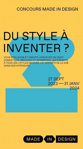 36 reactions · 5 comments | CONCOURS MADE IN DESIGN Véritable...