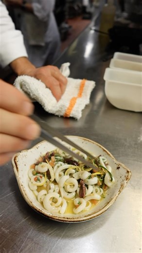 Our calamari pasta is inspired by my grandmother’s recipe—flavors we grew up with and hold close to our hearts. It’s an honor to share these timeless tastes with you all at Kyma. #KymaDining #FreshFlavors #TasteOfTradition | Chef Pano I. Karatassos