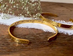 Mother of the Bride Gift, Mother of the Groom Gift, Handwriting Bracelet, All That I Am I Owe to You, Bride Gift, Gift From Groom to Bride - Etsy