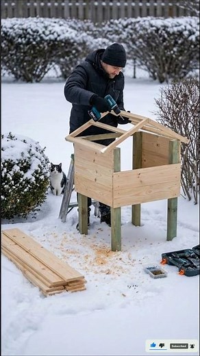 ASMR Making a Warm and Cozy cat Shelter🥹❤️ | Cat House Outdoor DIY #cat #cathouse #catshelter