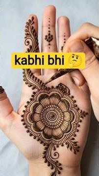 Magic Floral Mehndi Design 🌿🎨 | Step-by-Step Tutorial ✨ #mehndi #shorts