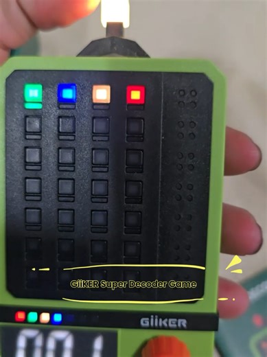 GiiKER Super Decoder, Oriqinak Code-Breaking Game, Code Breaker Strategy Handheld Game, Portable Travel Games for Car Ride, 1-2 Plavers Toys for Kids and Adults#codebreaker #logicgame #tiktokmademebuyit #JuguetesInteligentes #regaloperfecto @GiiKER