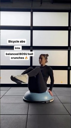 🔥Incorporating a full-body HIIT circuit with the BOSU ball into your fitness routine. #bosu