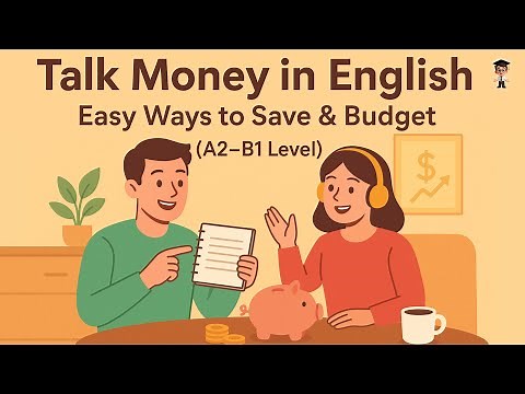 English Podcast for Beginners (A2–B1) | Let's Talk About Money 💰 Easy Ways to Save & Budget