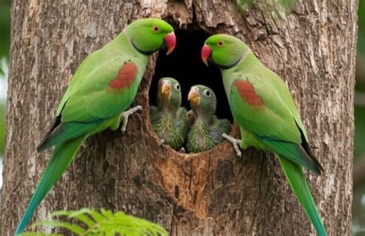 Meet The Alexandrine Parakeet, A Stunning green Parrot With a Regal Presence. Known For its intelligence and Chatty Nature, it's a Tropical Treasure. #AlexandrineParakeet #ParrotLove #BirdsOfIndia #ParakeetParrots #Parrotscalls #ParrotsSounds #Parrotseat #Parrotsscreaming #Parrotstraining #birdwatching #worlds_amazing_picture #bird | World's Amazing pictures