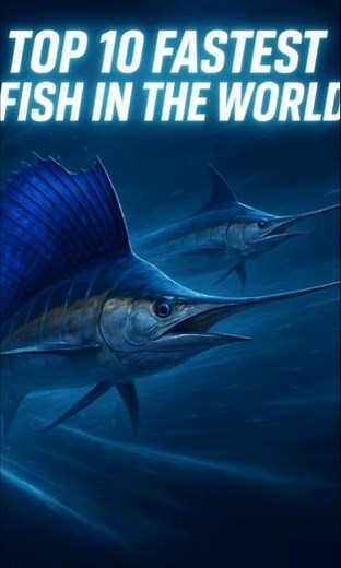 Top 10 Fastest Fish in the World 🌊⚡#FastestFish #Top10 #DeepSea #AnimalSpeed #Sailfish #BlackMarlin