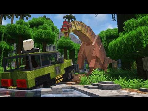 I Built a Jurassic Safari Tour in Survival Minecraft