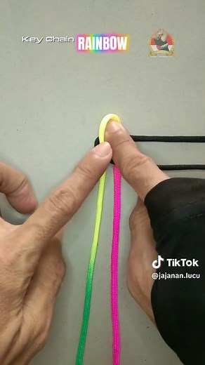 DIY Rainbow Keychain Tutorial