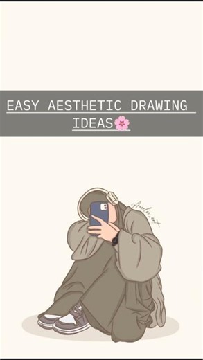 Easy aesthetic drawing ideas🌸✨ #artaesthetic #drawing #cute #music #artstyle #spedup