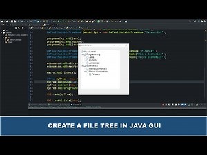 Java GUI Tutorial #53 - Creating A Tree In Java GUI Using JTree Class