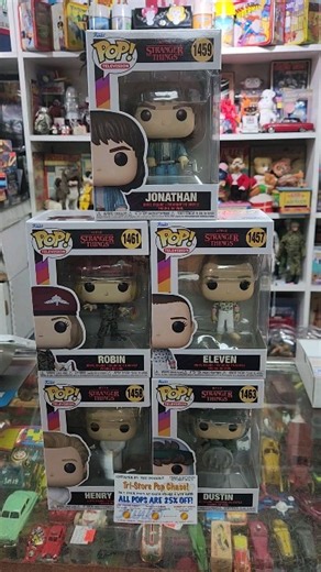 The Pop Chase starts tomorrow! If you're not interested in the chase, don't forget that Pops are still 25% off this weekend! #thetoystimeforgot #getyourtoysback #funko #funkopop #funkopops #strangerthings #netflix | The Toys Time Forgot | Facebook