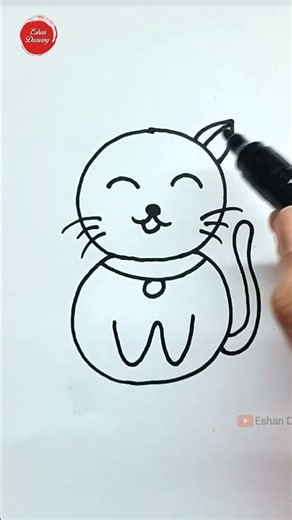 Cute cat | Cat drawing how to draw cat drawing