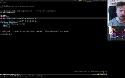 Rust live coding - axum web framework #3-2