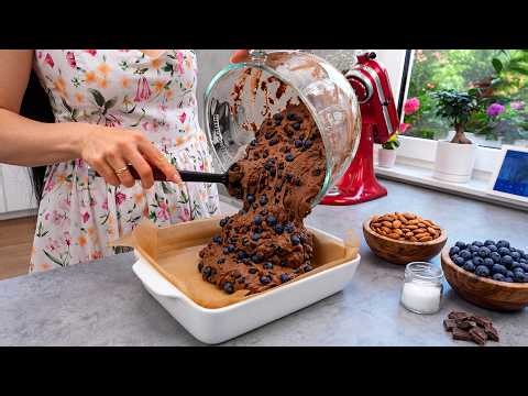 Cake in 5 Minutes! Everyone is Looking for This Chocolate-Blueberry Recipe! Simple and Delicious!