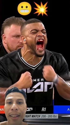 i can't believe he took that hit 😳💥 #powerslap #reactionvideo