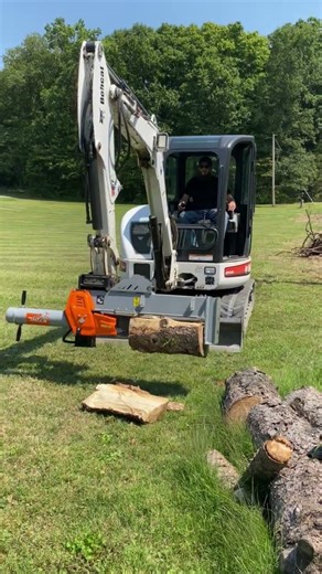 Splitter retro fit to a Bobact 430