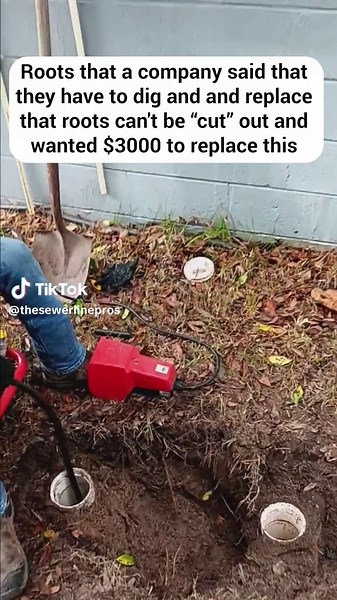 Told they needed a full dig and replacement for roots? Not on my watch. We fixed it the right way and saved the customer big money. #DrainCleaner #Sewer #Roots #Plumbing #TrenchlessRepair #SmartPlumbing #PipeLining #HomeownerHelp