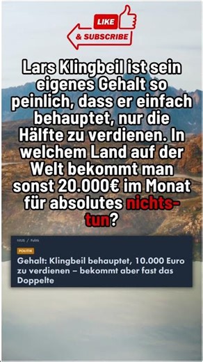 Lars Klingbeil und sein Gehalt #shorts #shortsfeed #shortvideo #afd #politik #deutsch #foryou #fyp