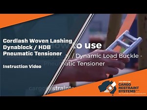 How to Use Cordlash Lashing with Pneumatic Tensioner Cargo Restraint Systems Pty Ltd