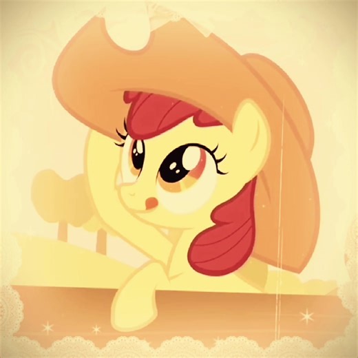 { made by sweetie bell ) APPLE BLOOM shes so cute definitely one of my favourites i love the colouring i used #mylittlepony #mlp #fypp #blowup #FYP apple loom edit