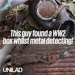 1.9M views · 5.2K reactions | This guy found a box FULL of WW2 artifacts whilst out metal detecting, and there's some seriously cool stuff in there...  | UNILAD | Facebook