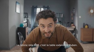 [#LesIdéesBUT] Avec la table carrée extensible RUBEN, on passe de 2 à 4, et de 4 à 8 places en moins de 2... Ni une ni deux, on saute sur l'occasion ! 🤪 ... Vous suivez ? 😉 Retrouvez-la sur BUT.fr ! >> http://bit.ly/2HSGtfr | BUT