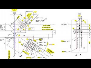 AISC Steel Connection Design Software - Wide Flange Vertical Brace Connection