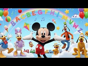 🐭🎶 Sing ABC with Mickey Mouse & Friends | Happy Alphabet Learning for Kids 🌈