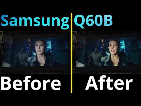 Samsung Q60B Before And After Proper Settings