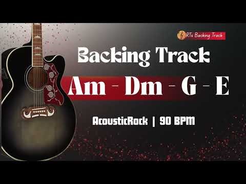 Acoustic Rock BACKING TRACK Am Minor | 90 BPM