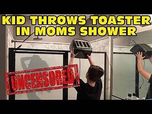 Kid Throws Toaster In SH0WER While Mom Was SH0WERING! - [ Uncensored Version ]