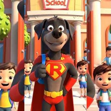 Rocky the super dog teaches good habits to kids#viral #ytshorts #trending