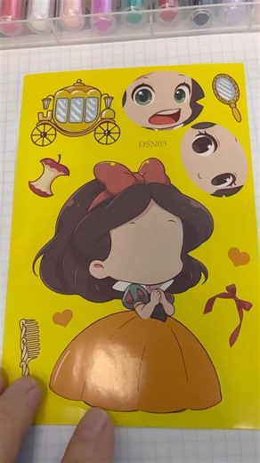 Creating Sleeping Beauty with Stickers! #cutestickers #art #disney