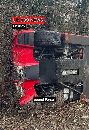 Rare Ferrari F40 Crashed by Mechanic in £2 Million Incident