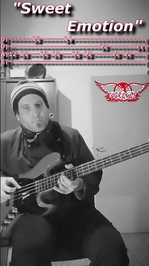 Aerosmith - "Sweet Emotion" (Bass Cover With TABS)