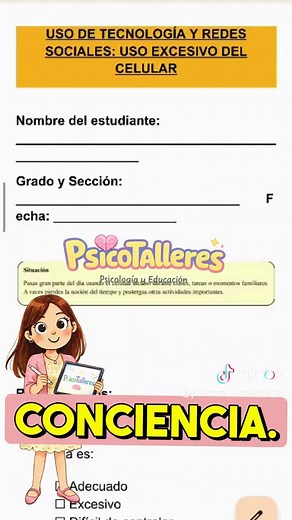 Kit de Fichas para Adolescentes en Secundaria