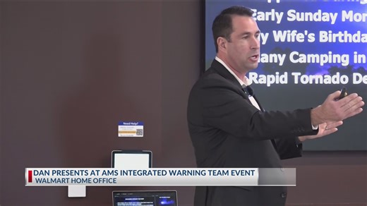 Chief meteorologist Dan Skoff presents at AMS Integrated Warning Team event
