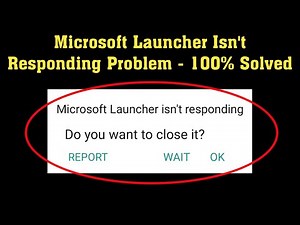 How To Fix Microsoft Launcher Isn't Responding Error Android & Ios -Fix Microsoft Launcher Not Open